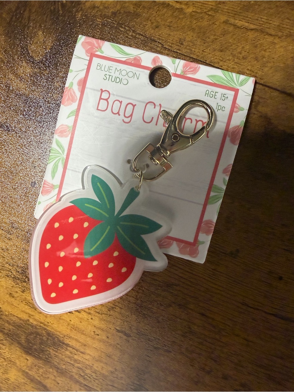 Strawberry Bag Charm from Blue Moon Studio. NWT - Picture 3 of 3